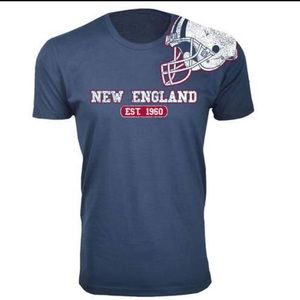 New England Football Helmet t-shirt Cotton B0051